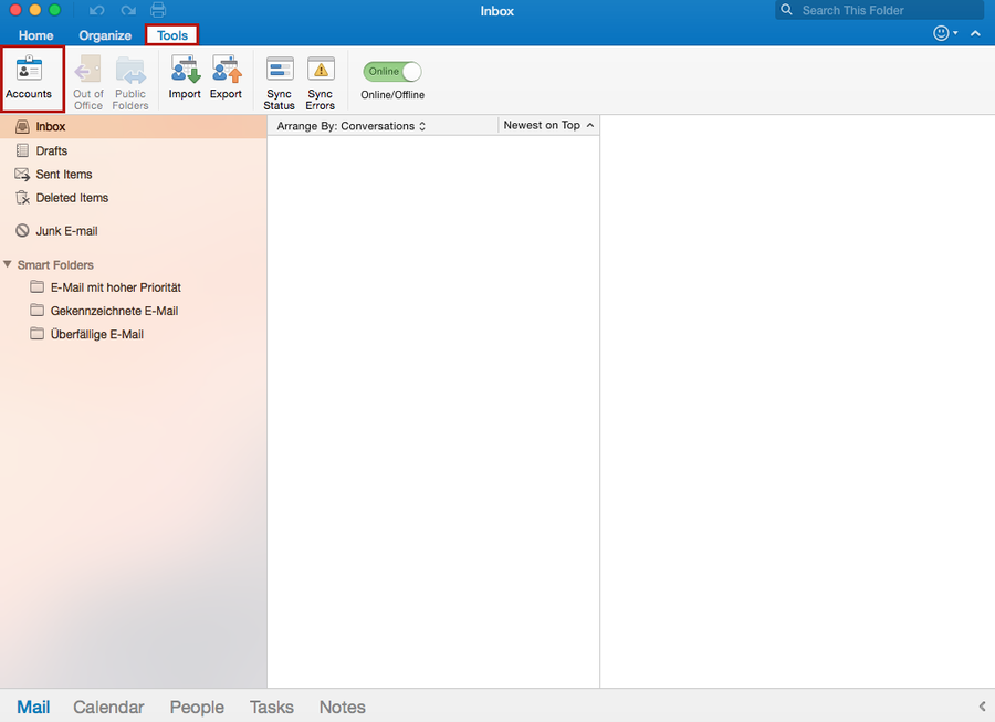 manuall configure exchange in outlook for mac 2016